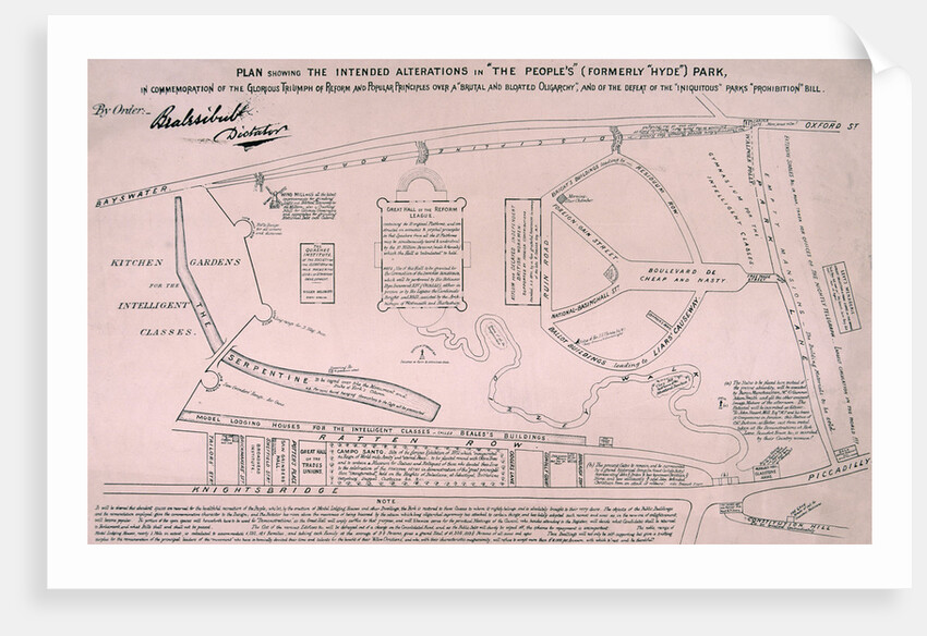 Plan of Hyde Park by Anonymous