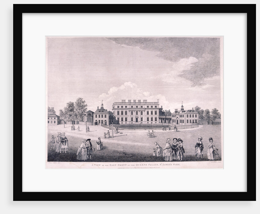 East front of Buckingham House, Westminster, London by James Miller