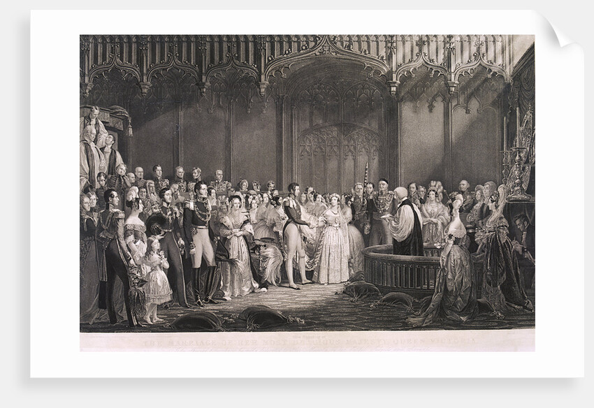 Queen Victoria and Prince Albert's marriage in St James's Palace, London by Anonymous