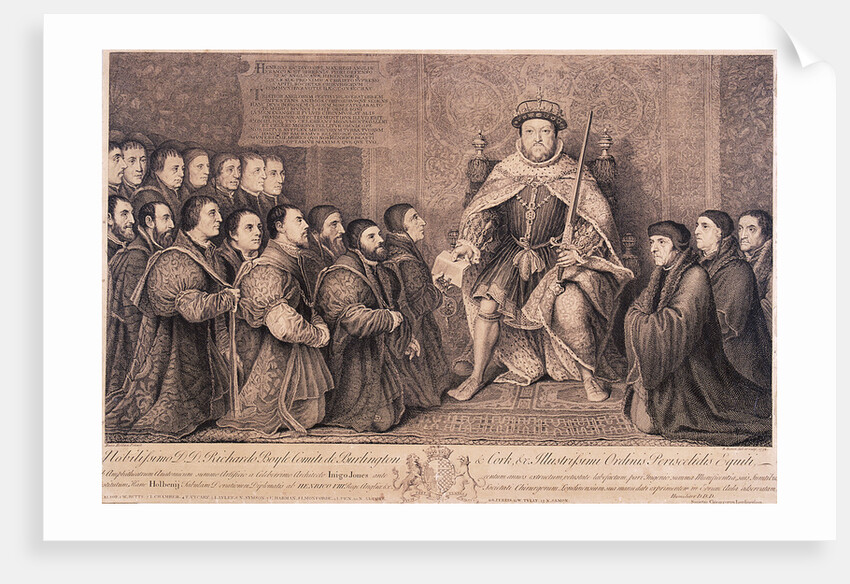 King Henry VIII surrounded by kneeling figures by Bernard Baron
