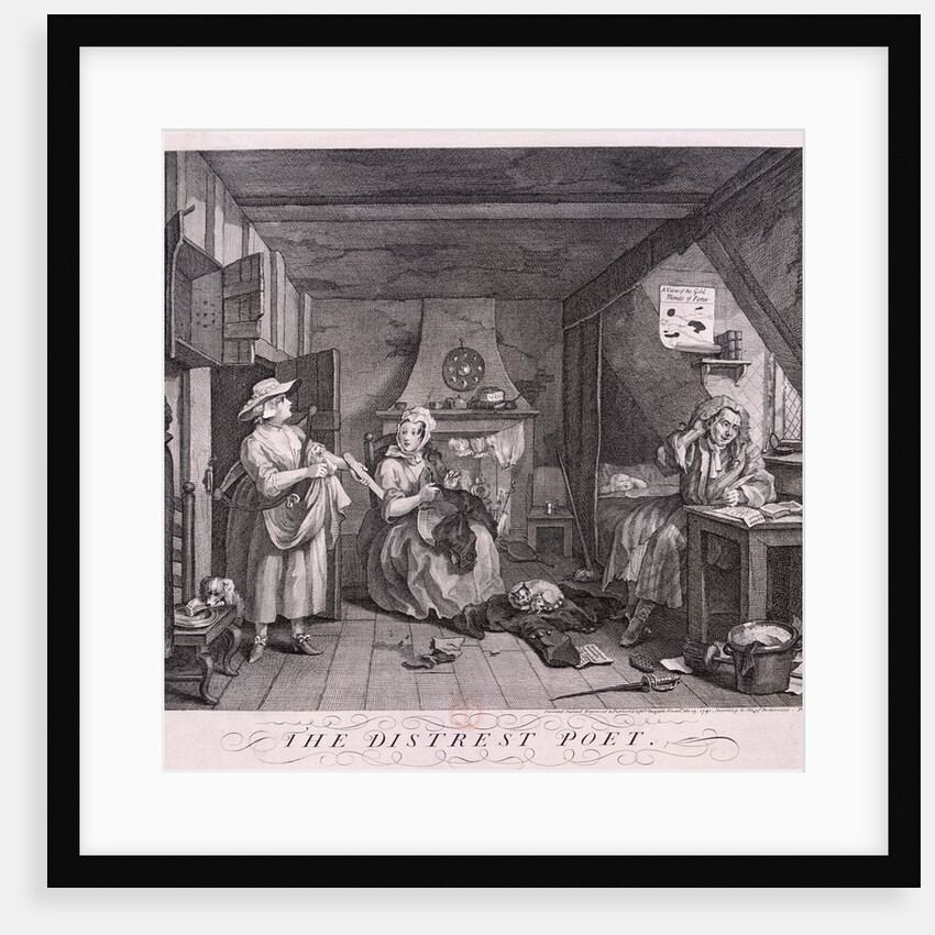 The Distressed Poet by William Hogarth