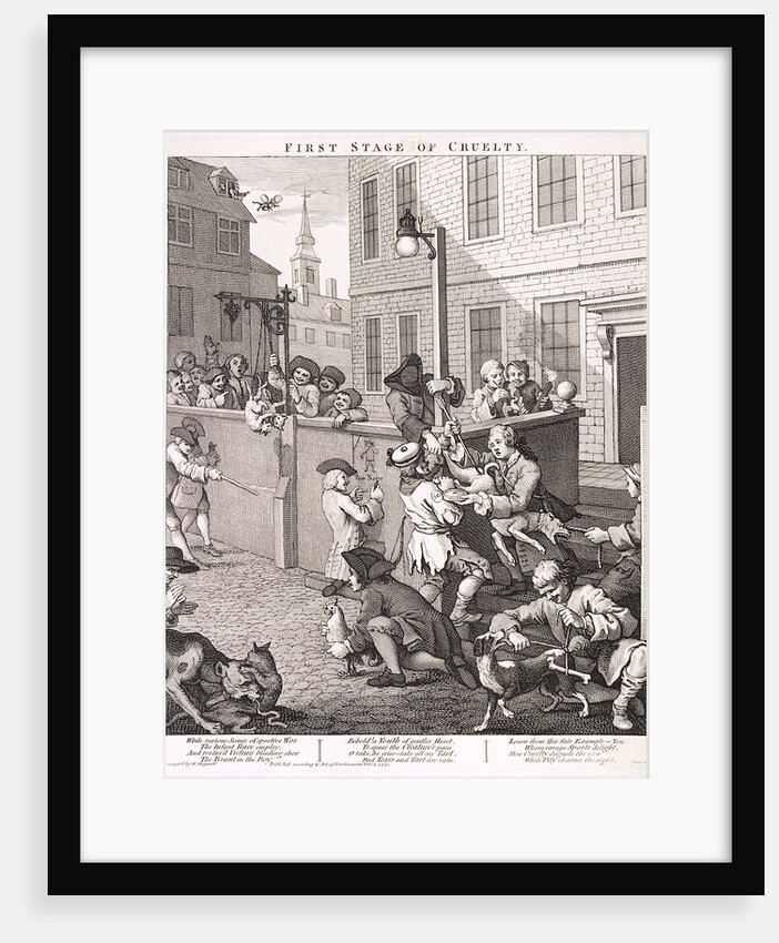 First Stage of Cruelty, plate I from The Four Stages of Cruelty by Anonymous