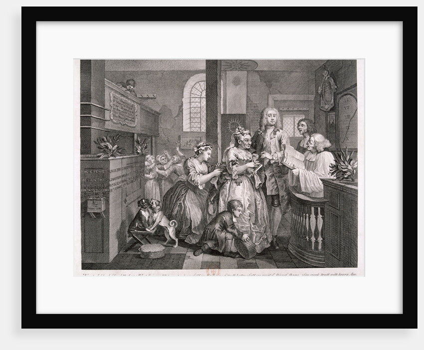 A Rake's Progress; plate V of VIII by William Hogarth