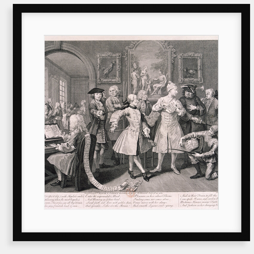 A Rake's Progress; plate II of VIII by William Hogarth