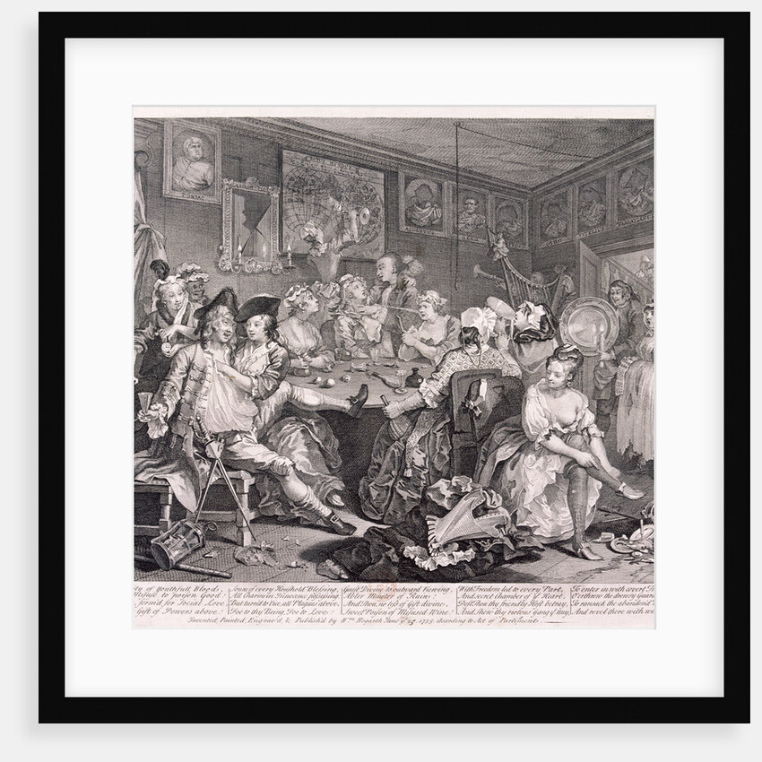 A Rake's Progress, plate III of VIII by William Hogarth