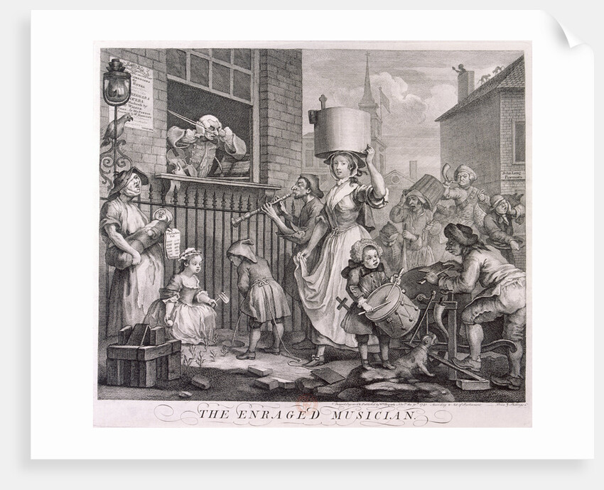 The Enraged Musician by William Hogarth
