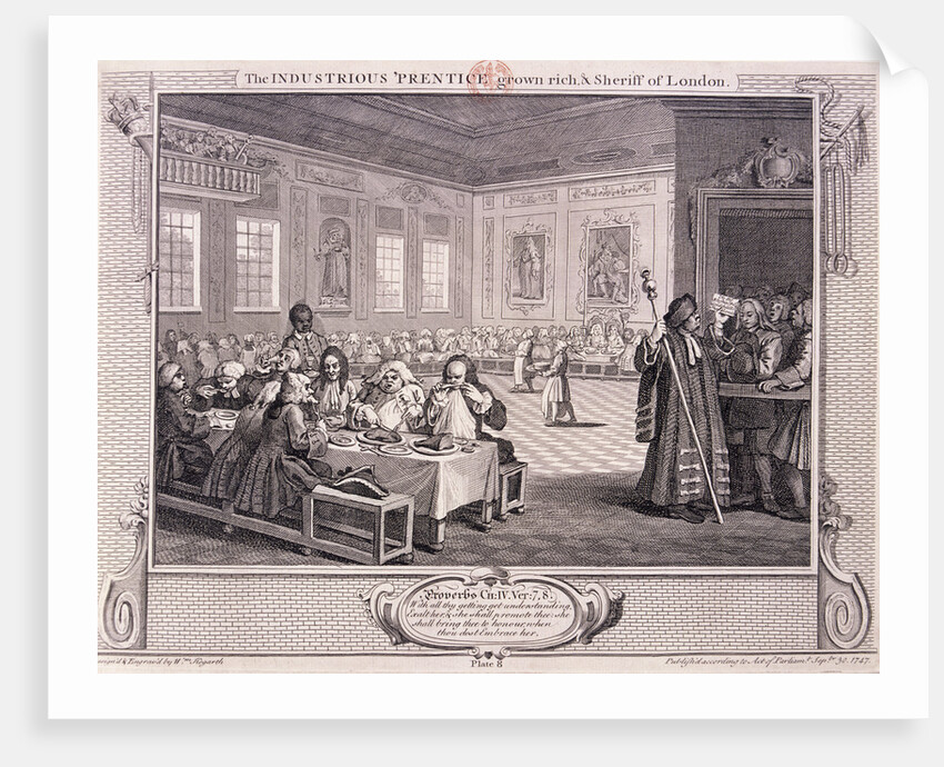 The industrious 'prentice grown rich....', plate VIII of Industry and Idleness by William Hogarth