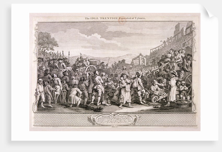 The idle 'prentice executed at Tyburn', plate XI of Industry and Idleness by William Hogarth