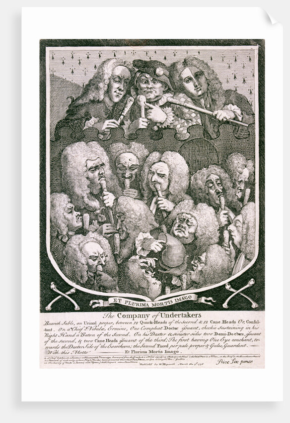 The Company of Undertakers by William Hogarth