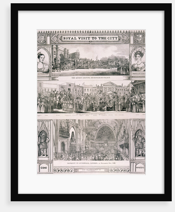 Queen Victoria's visit to the City of London by Nathaniel Whittock