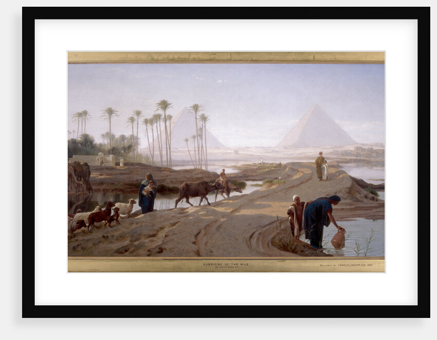 The subsiding of the Nile by Frederick Goodall