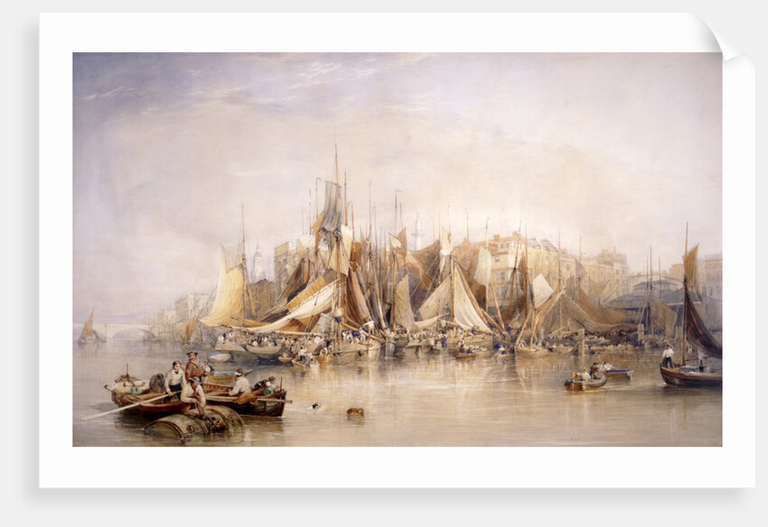 Billingsgate, First Day of Oysters, Early Morning by Edward Duncan