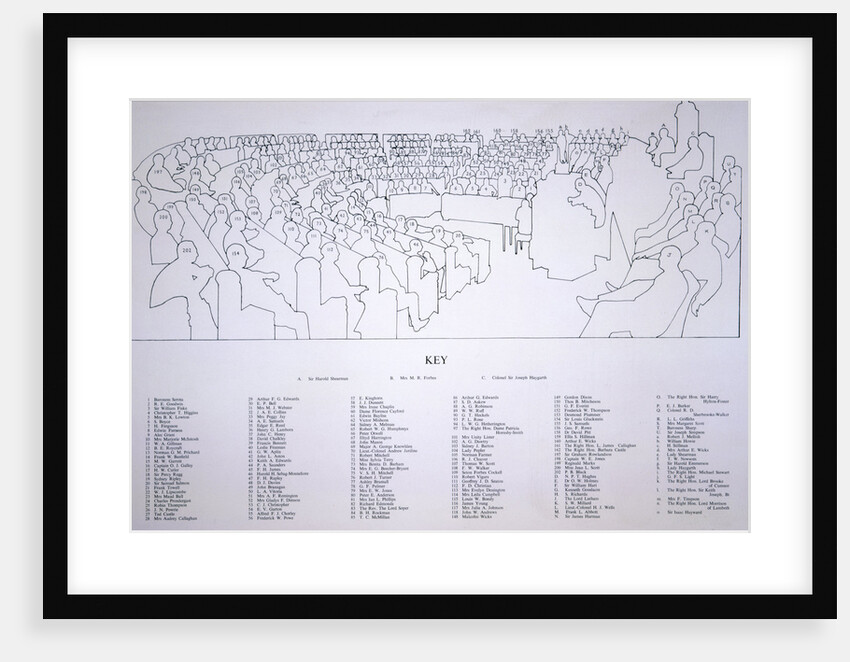 The first meeting of the Greater London Council in the County Hall, London by Alfred Reginald Thomson