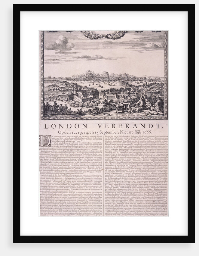 The Great Fire of London by Pieter Hendrickcz Schut