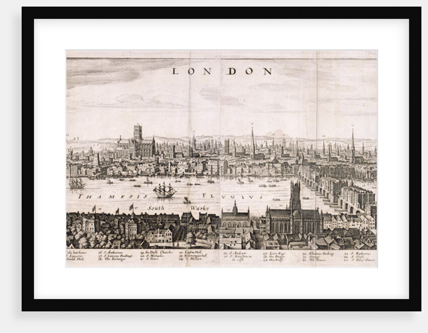 View of London from the south by Anonymous