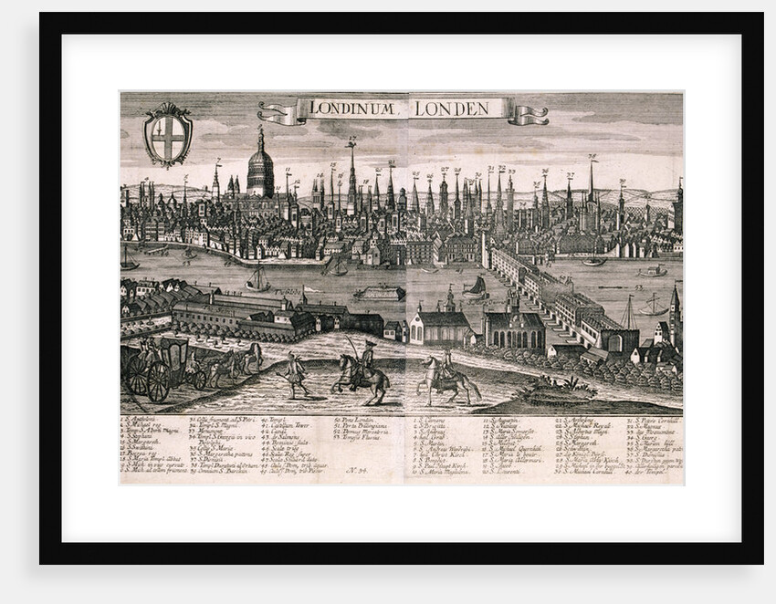 Panoramic view of London by Marc Abraham Ruprecht