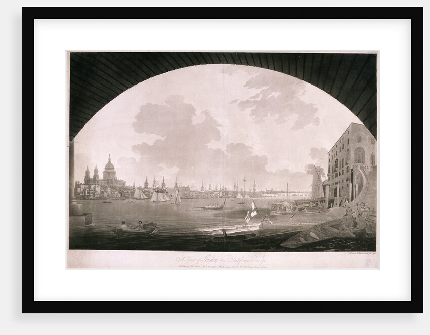 City of London from Blackfriars Bridge by John William Edy