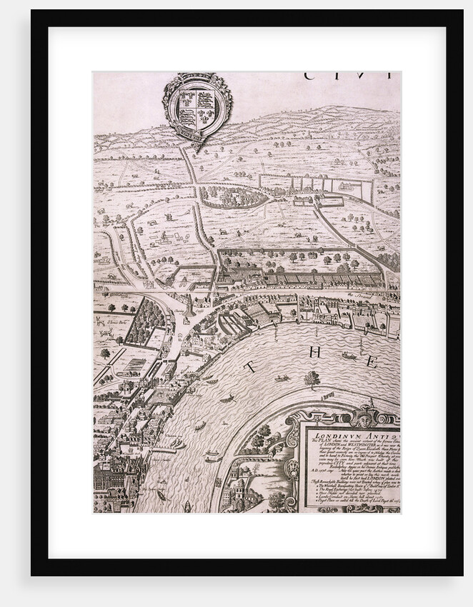 Map of London by George Vertue