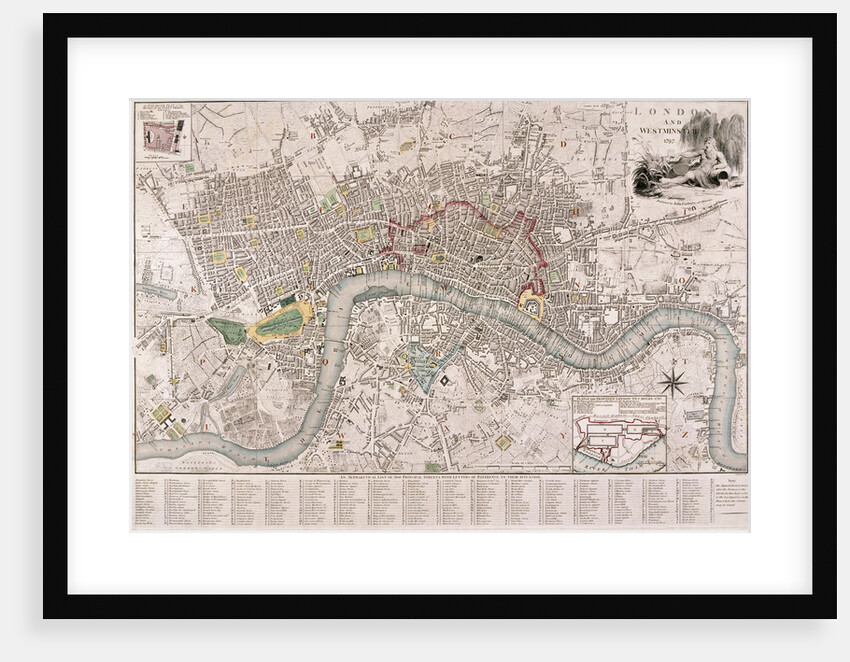 Map of London by Edward Mogg