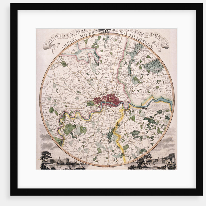 Map of London by E Bourne