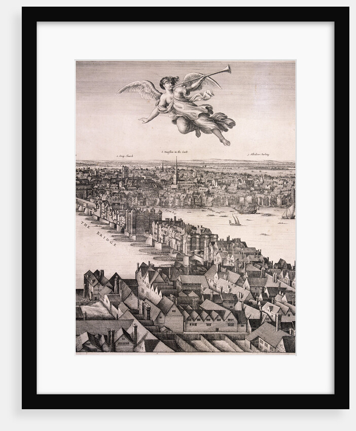 Panoramic view of London by Wenceslaus Hollar