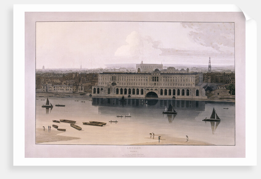 Somerset House, London by William Daniell