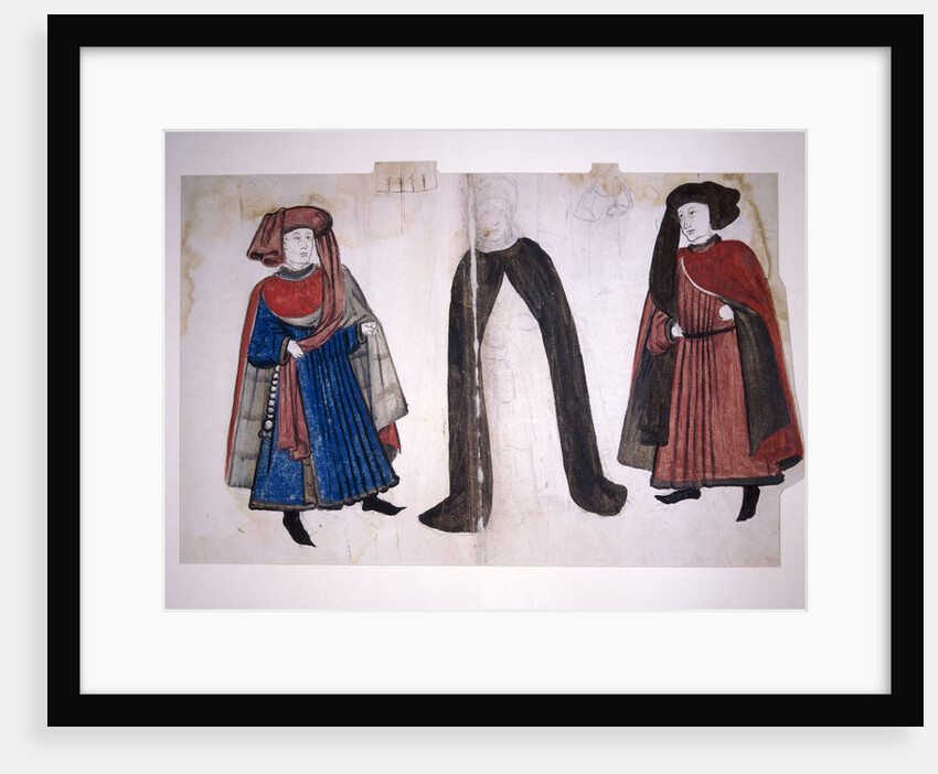 Medieval figures by Anonymous