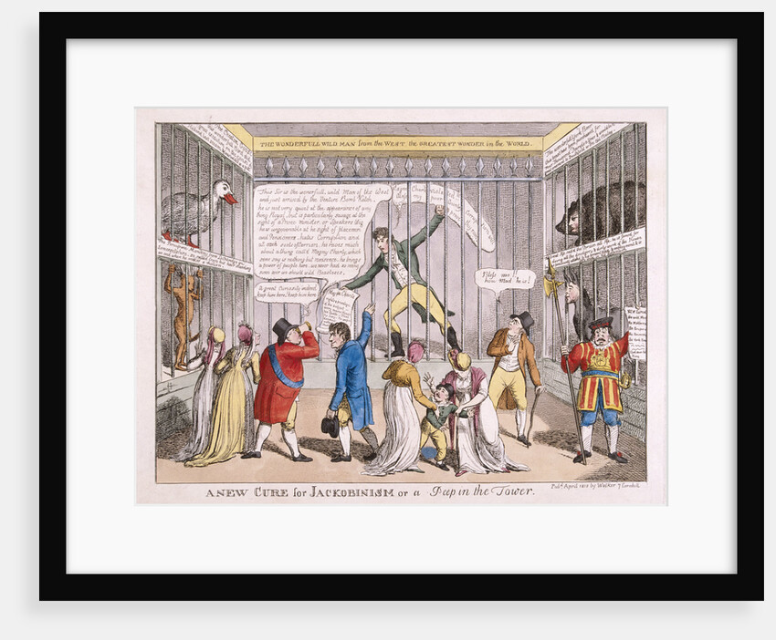 Sir Francis Burdett's imprisonment in the Tower of London by Anonymous