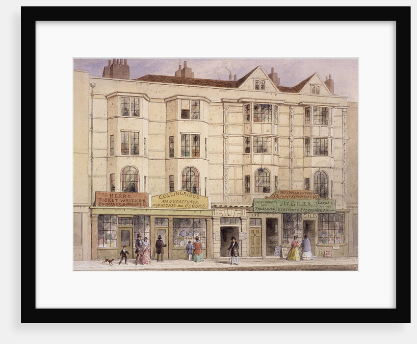 Aldersgate Street, London, (1851?) by Thomas Hosmer Shepherd