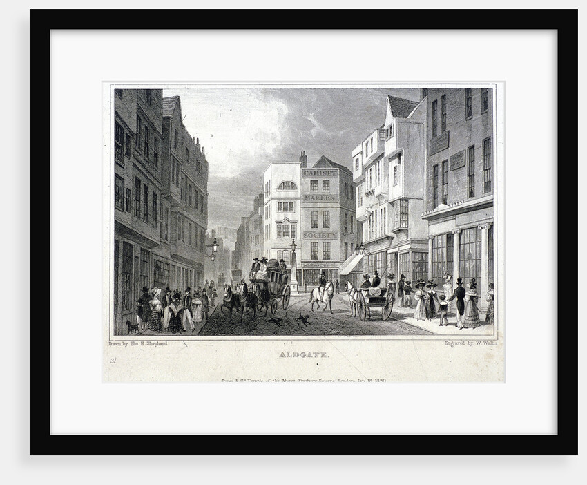 Aldgate, London by W Wallis