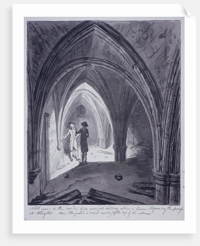 St Michael's Crypt, Aldgate, London by John Carter