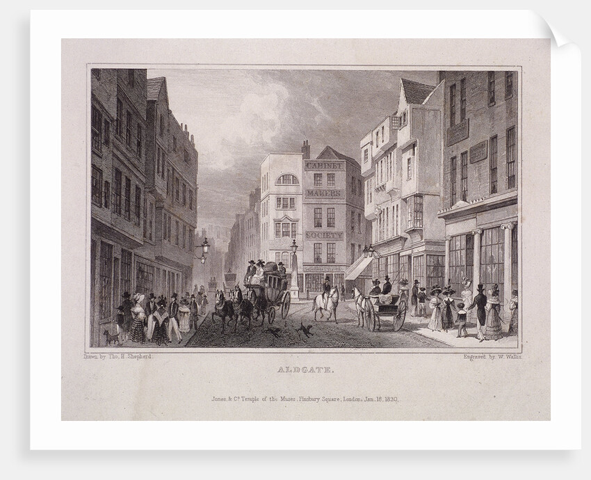 Aldgate High Street, London by W Wallis