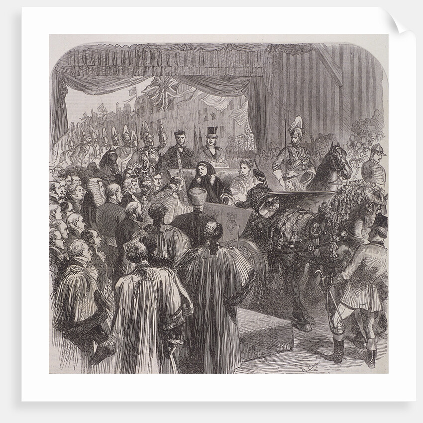 Queen Victoria opening Blackfriars Bridge, London by JG