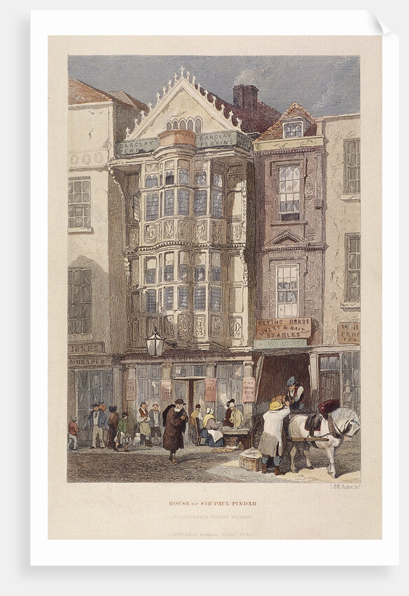 Paul Pindar Tavern, Bishopsgate, London by John Wykeham Archer