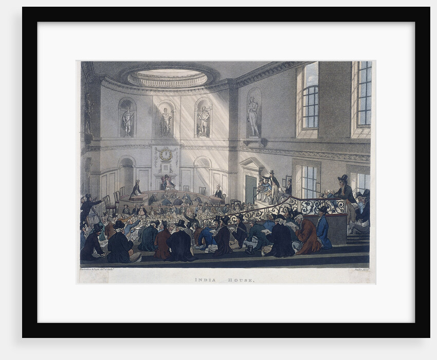 East India House, London by Augustus Charles Pugin