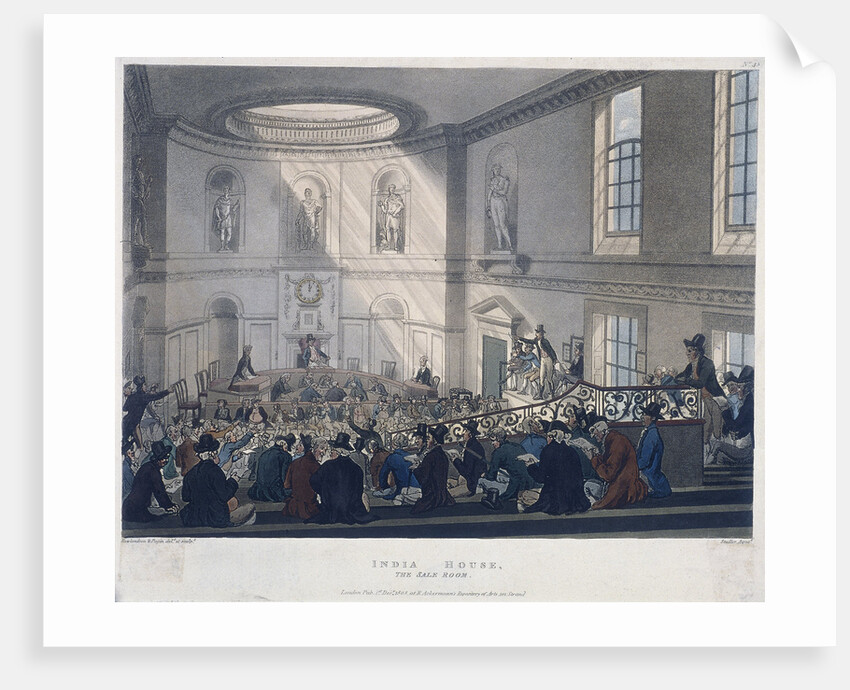 East India House, London by Augustus Charles Pugin