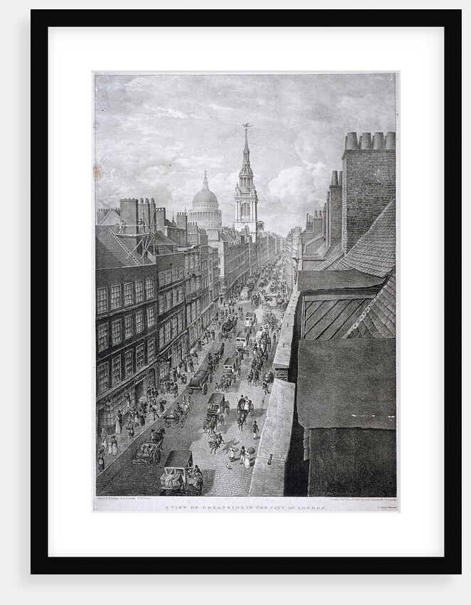 Cheapside, London by Thomas Mann Baynes