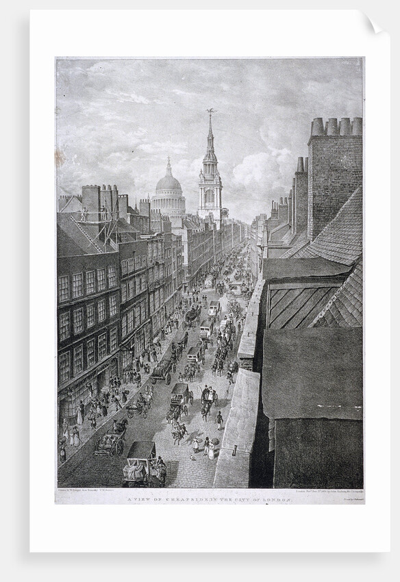 Cheapside, London by Thomas Mann Baynes
