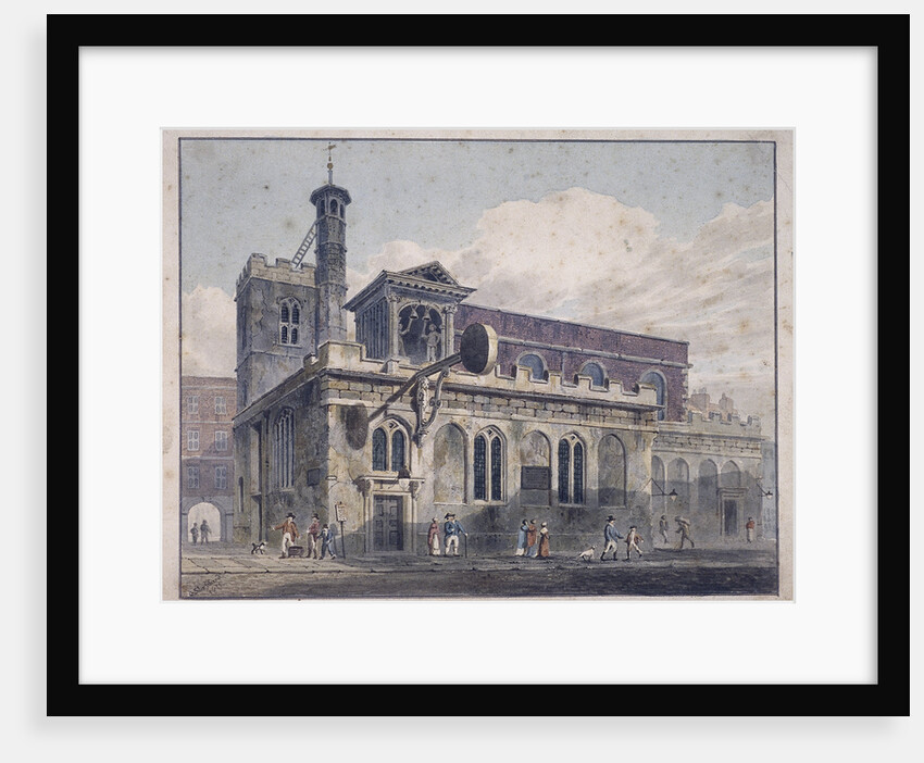 St Dunstan in the West, London by George Shepherd