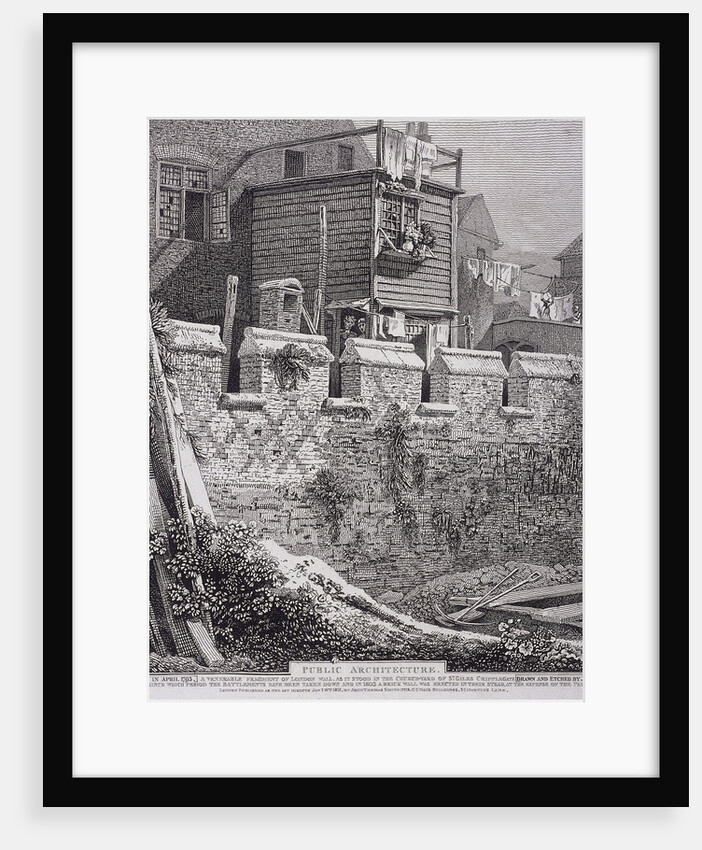 St Giles without Cripplegate, London by John Thomas Smith