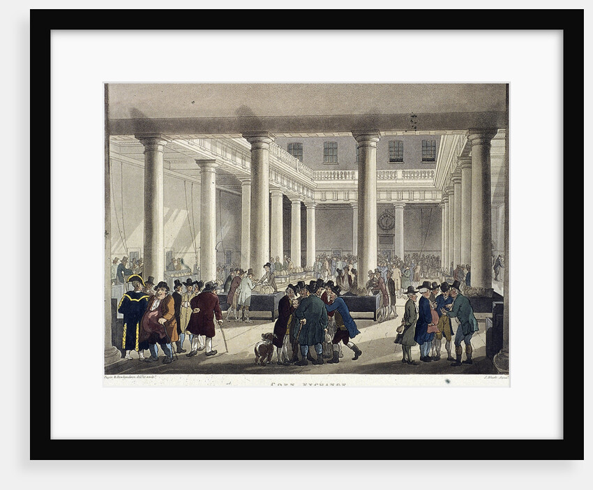 Corn Exchange, London by Augustus Charles Pugin