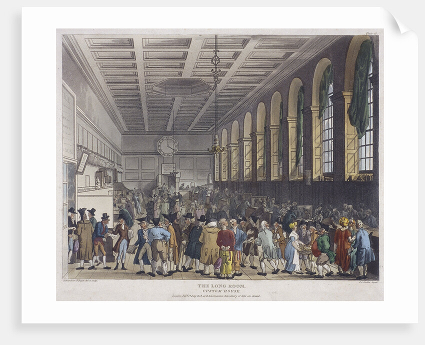 Fire at Custom House, London by Anonymous