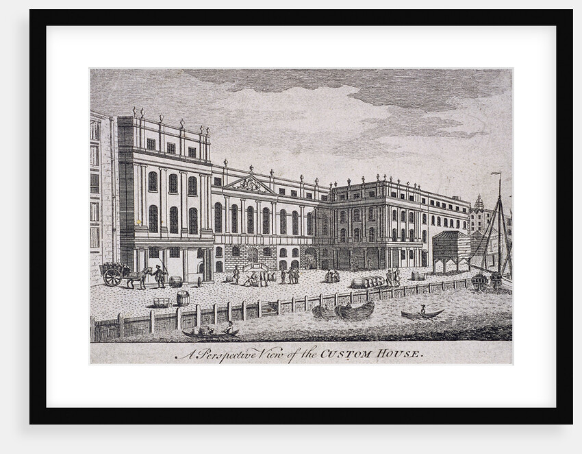 Custom House, London by William Watts