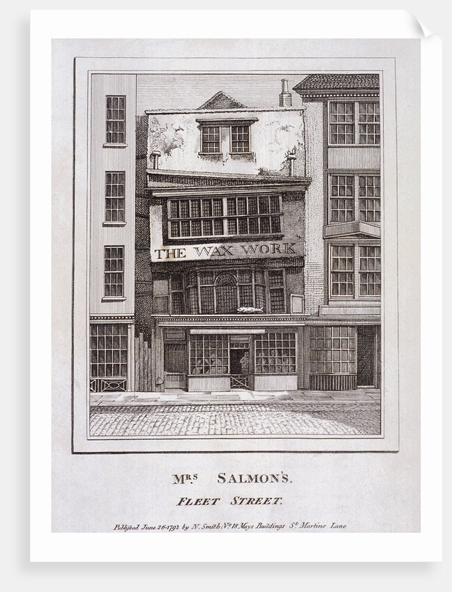 Mrs Salmon's Waxworks in Fleet Street, London by Anonymous