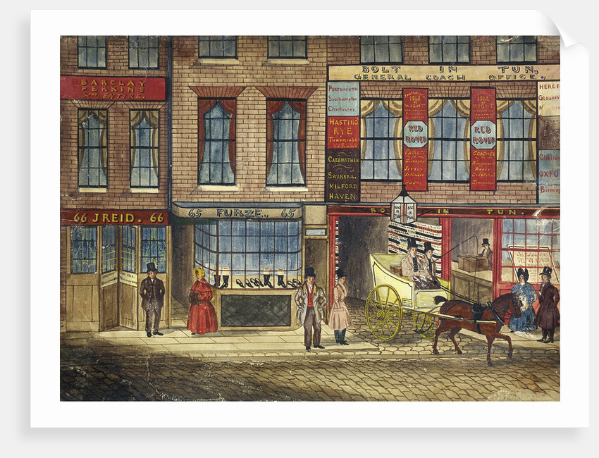 Shops in Fleet Street, London by Anonymous