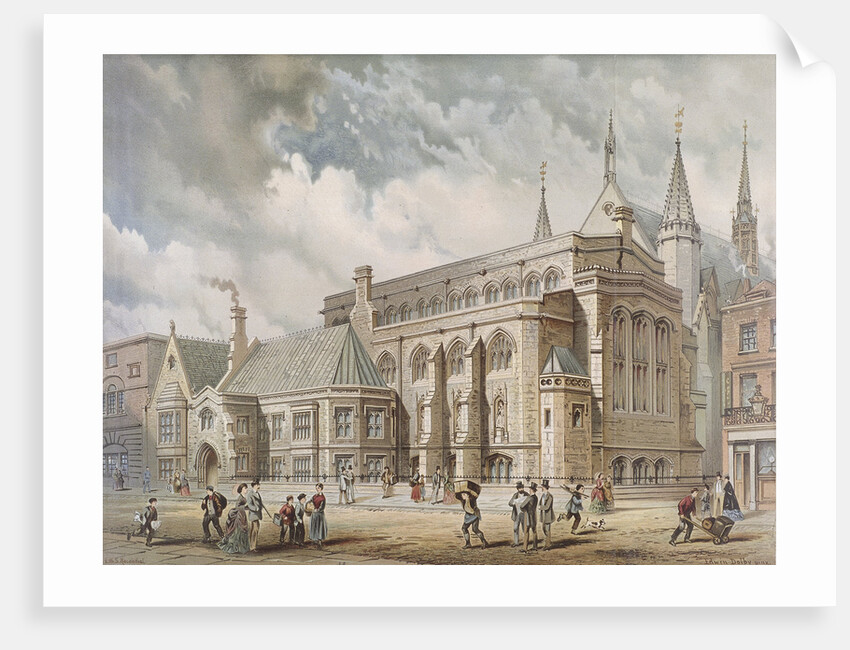 Guildhall Library, London by Edwin Thomas Dolby