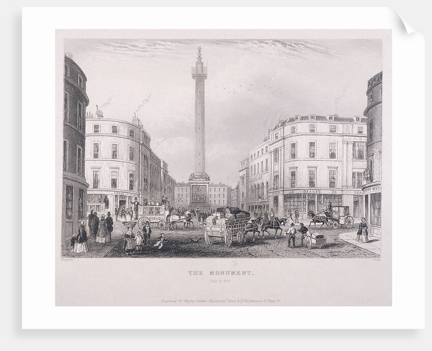 Monument, London by J Hopkins