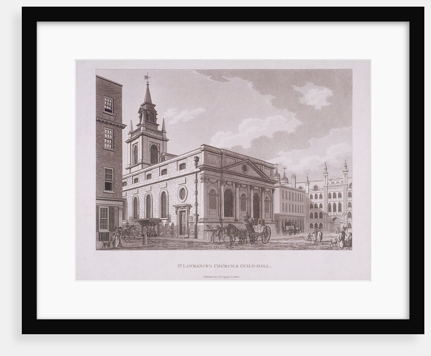 St Lawrence Jewry, London by Thomas Malton II
