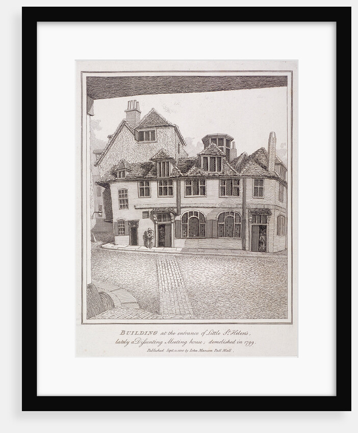 Little St Helen's, London by John Thomas Smith