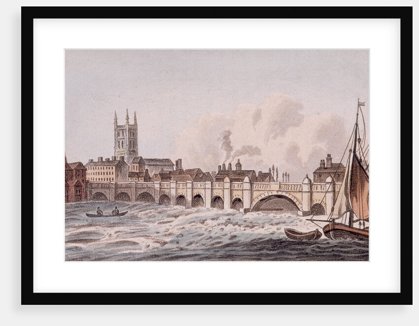 London Bridge (old), London by John Hassall